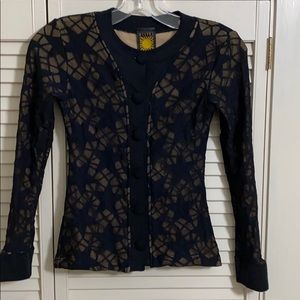 Beautiful vintage Helios Star Mesh overlay Jacket